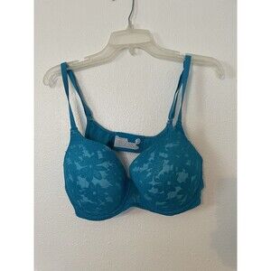 No Boundaries Push Up Bra Floral Lace many sizes Women's Teal 40C